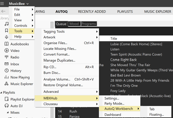 v0.5.4.2 Tools menu