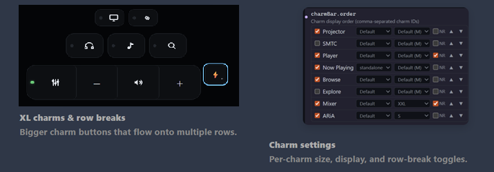 v0.5.2.3 XL Charms settings