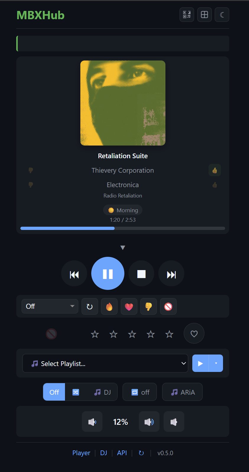 Dashboard v0.5.0