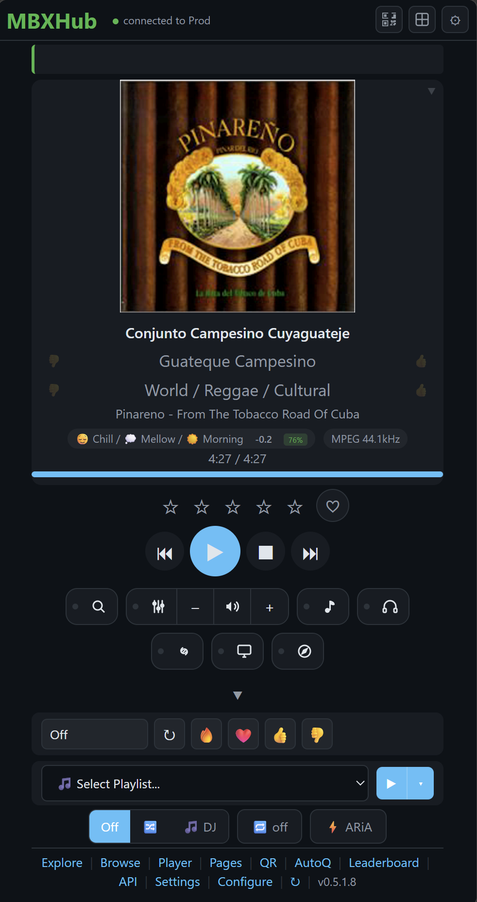 Dashboard v0.5.1.8